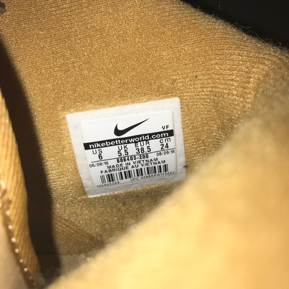 NIKE AIR FORCE ONE'S FLAX SIZE 6 - Picture 5 of 6